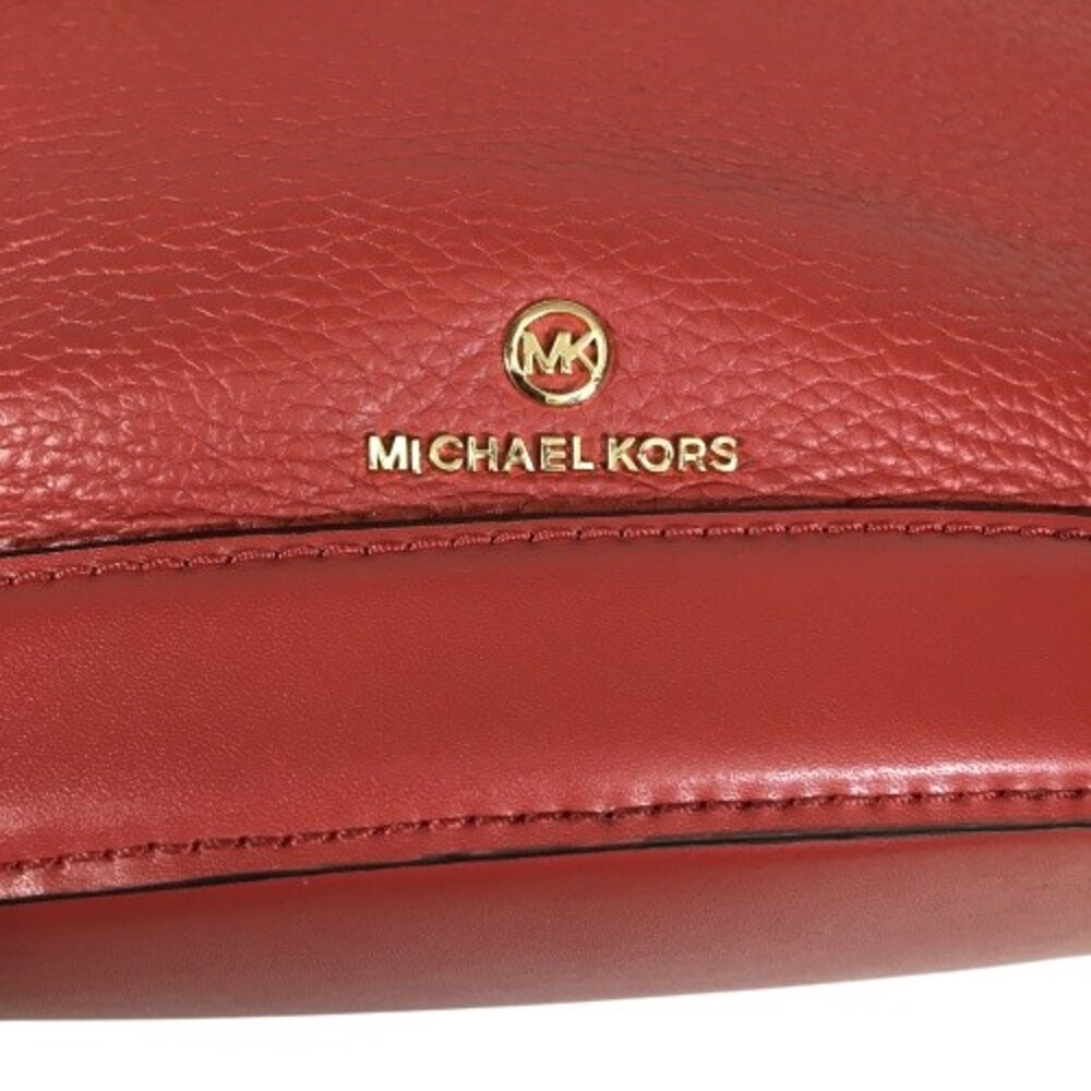 Michael Kors Reese Red Terracotta Pebbled Leather Hobo Shoulder Bag MRP $358 - Picture 13 of 16